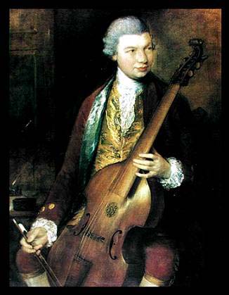 Portrait of the Composer Carl Friedrich Abel with his Viola da Gamba